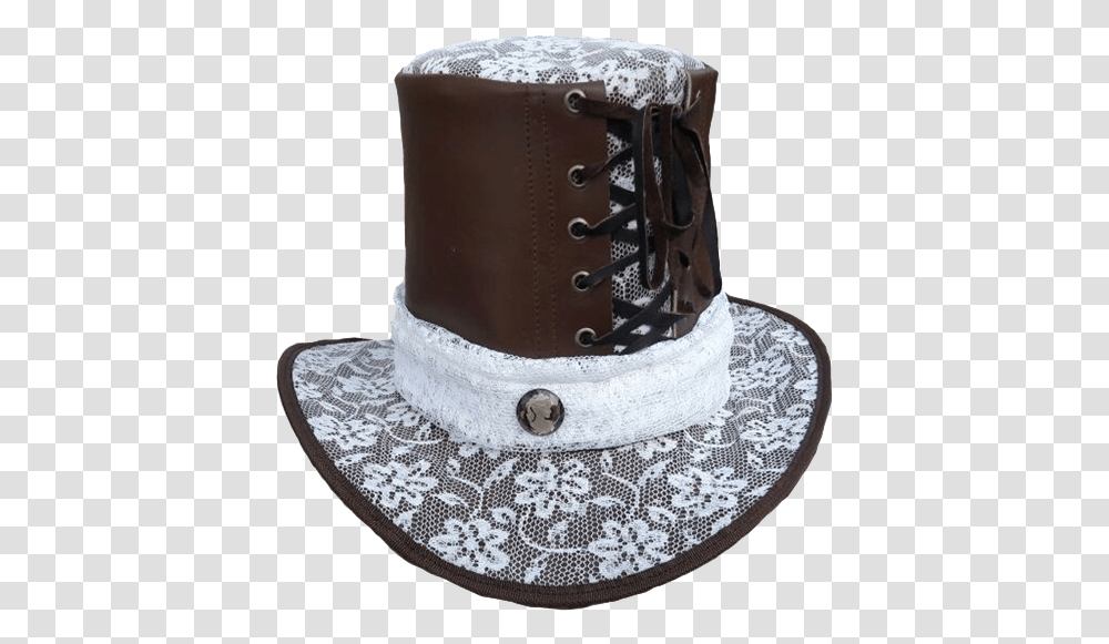 Steampunk Top Hat With Lace, Apparel, Wedding Cake, Dessert Transparent Png