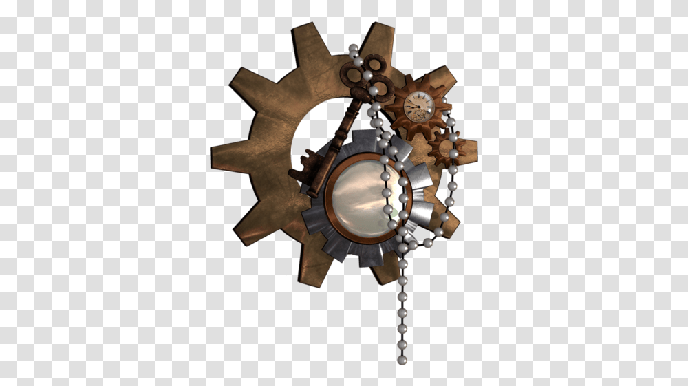 Steampunk Tube Tube Steampunk, Cross, Symbol, Machine, Gear Transparent Png