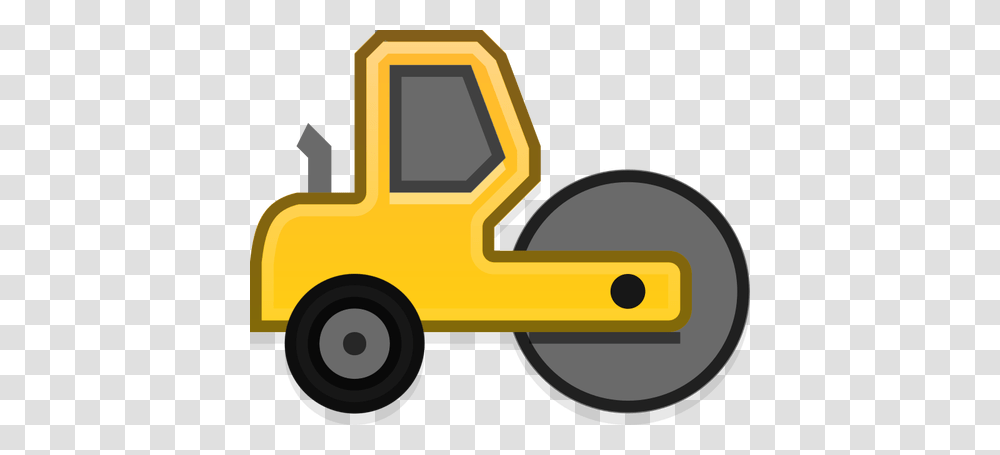 Steamroller Illustration, Vehicle, Transportation, Wheel, Machine Transparent Png