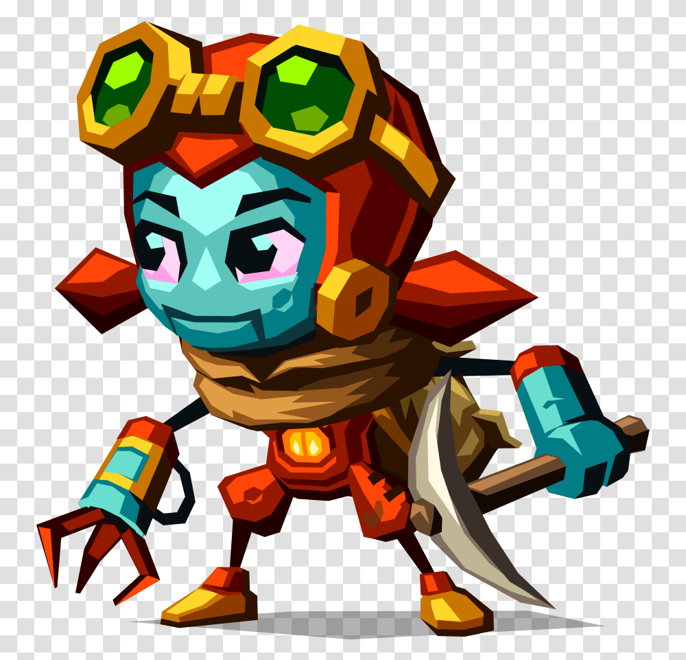 Steamworld Dig 2 Dorothy With Pickaxe Steamworld Dig 2 Character, Toy Transparent Png