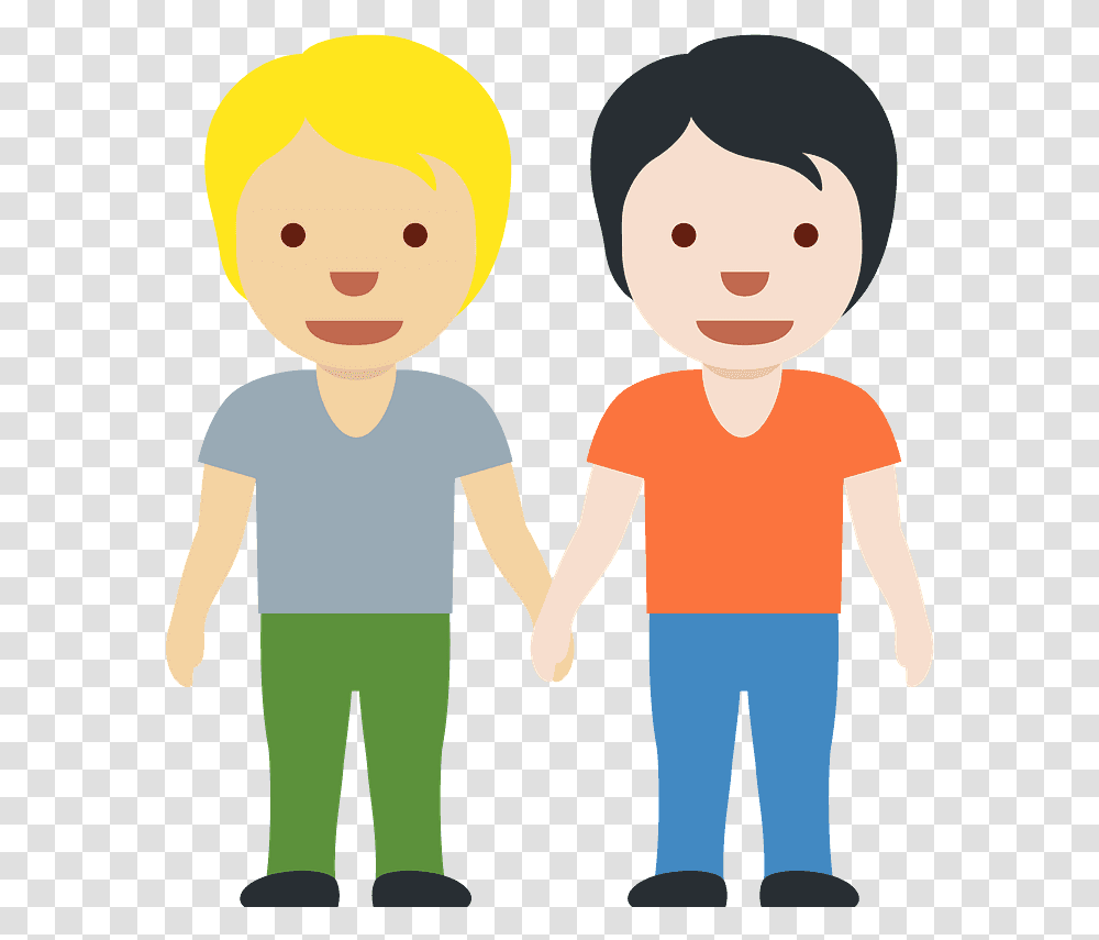 Stedn Svtl Odstn Pleti Dva Lid Dibujos De Dos Personas, Human, Hand, Holding Hands, People Transparent Png