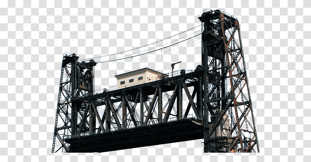 Steel Bridge Download Steel Bridge Portland, Building, Transportation, Vehicle, Train Transparent Png