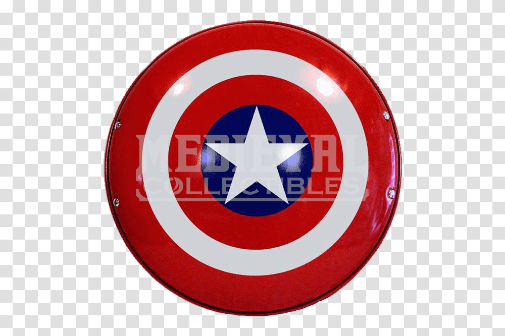 Steel Captain America Shield, Star Symbol, Road Sign Transparent Png