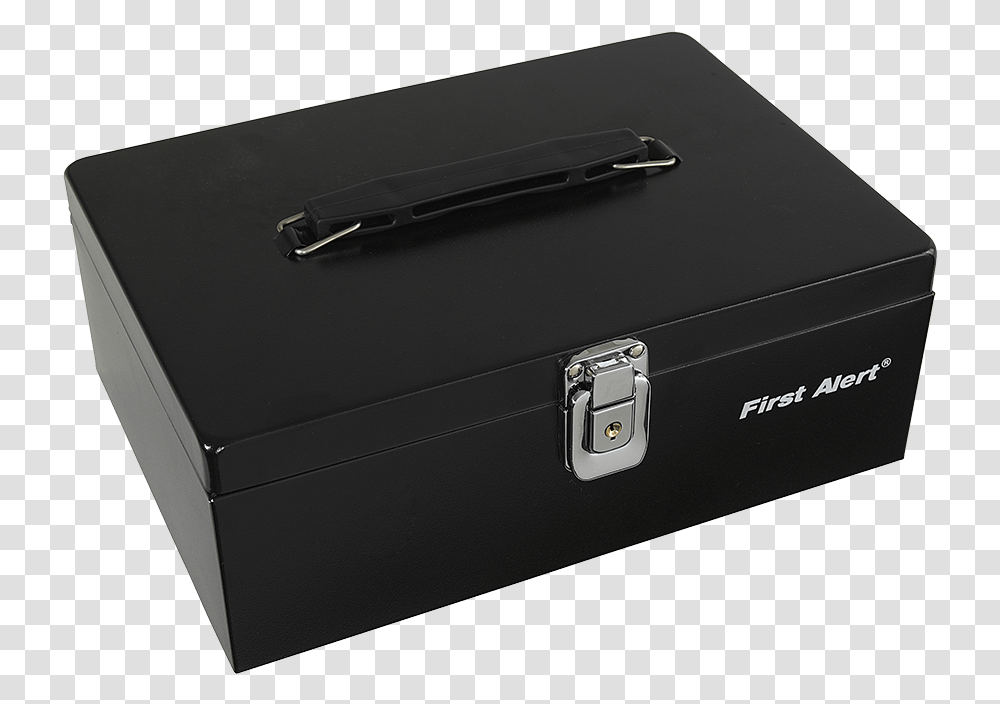 Steel Cash Box Black Combination On Steel Box, Bag, Briefcase, Aluminium Transparent Png