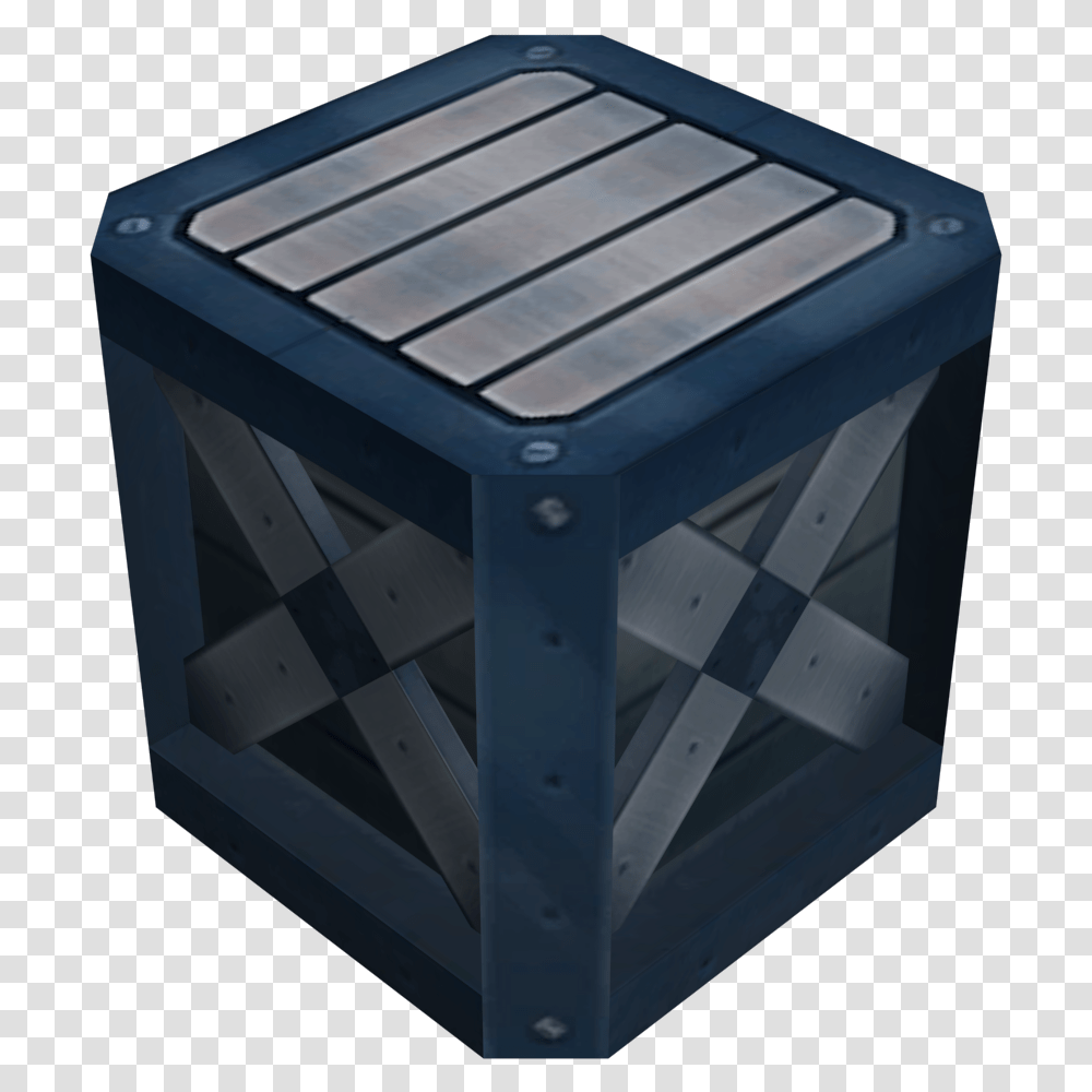 Steel Crate Vector Black Crate, Box, Treasure, Mailbox, Letterbox Transparent Png