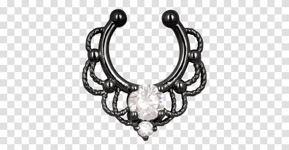 Steel Fairytale Fake Septum Ring, Accessories, Accessory, Jewelry, Gemstone Transparent Png