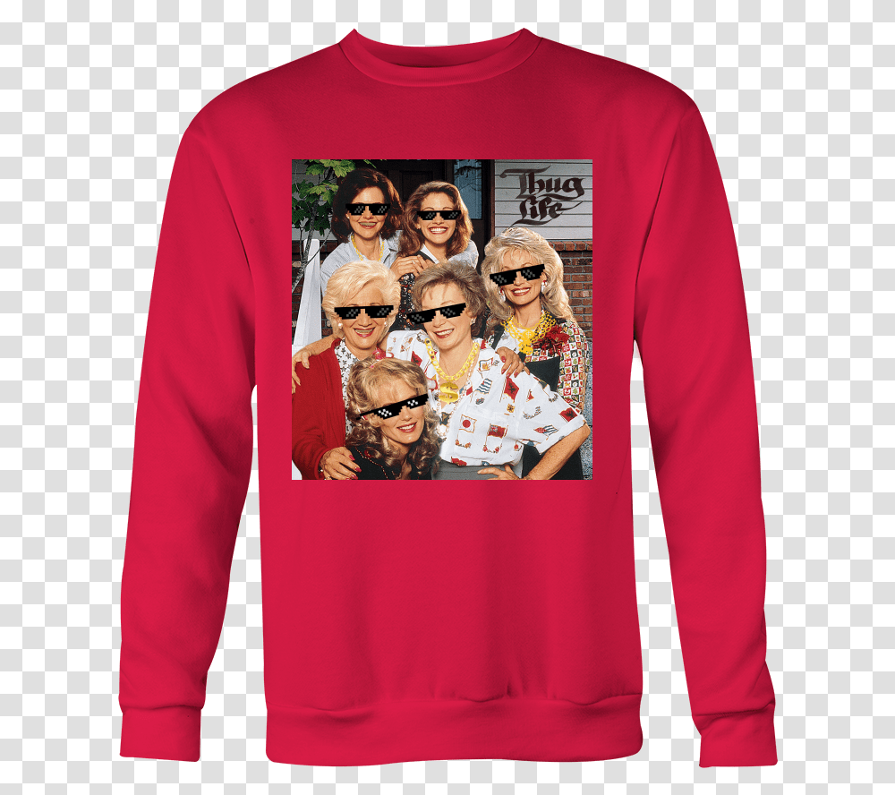 Steel Magnolias Thug Life Holiday Special Sweatshirt Dolly Parton Julia Roberts Movie, Apparel, Sleeve, Long Sleeve Transparent Png