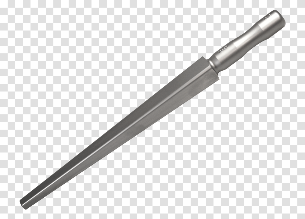Steel Ring Mandrel Square Rounded Corners Tapered End Mill Blade, Sword, Weapon, Weaponry, Knife Transparent Png