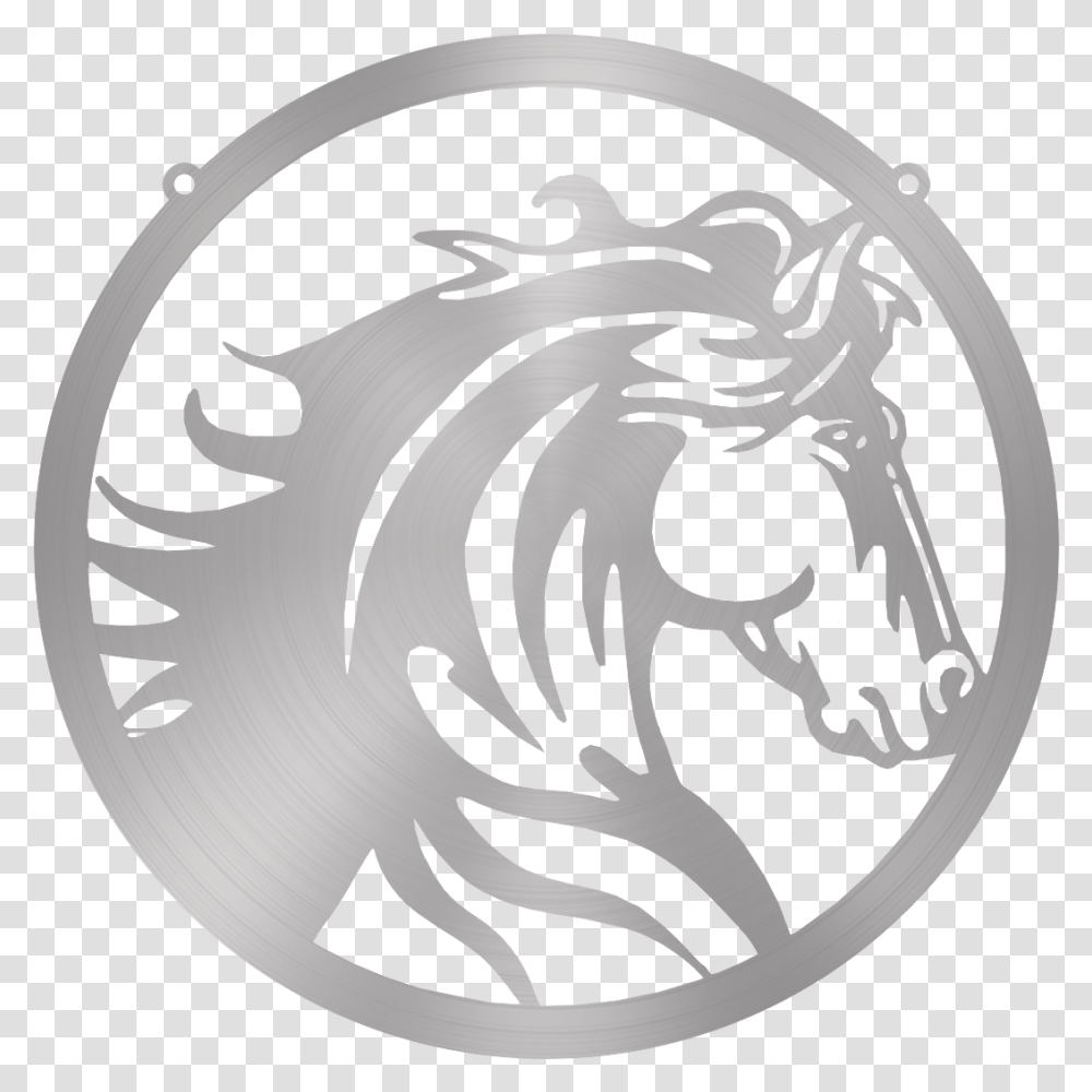 Steel Roots Decor 18 Polished Horse Head, Logo, Trademark, Emblem Transparent Png