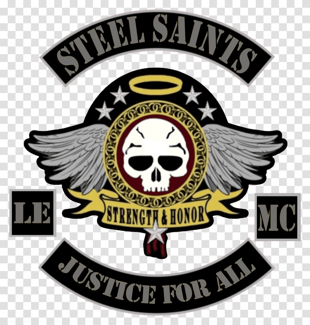 Steel Saints Le Mc Logo Motorcycle Club Logo, Poster, Symbol, Emblem, Label Transparent Png