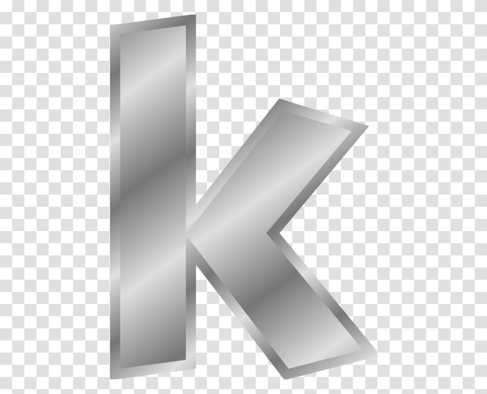 Steelangleline Letter K Silver, Alphabet, Sink Faucet Transparent Png