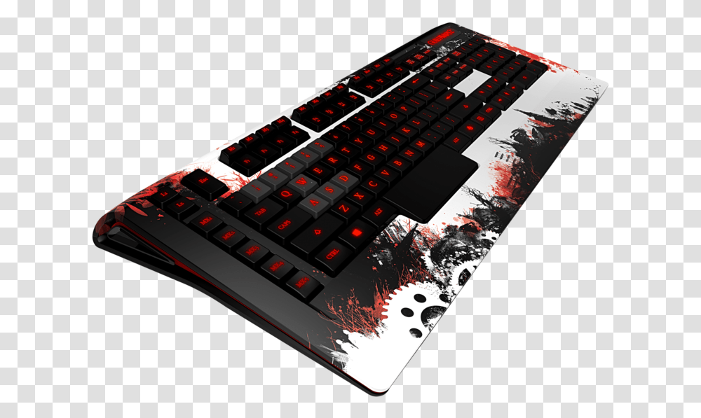 Steelseries And Arenanet Announce The Guild Wars 2 Gaming Vertical, Computer Keyboard, Computer Hardware, Electronics Transparent Png