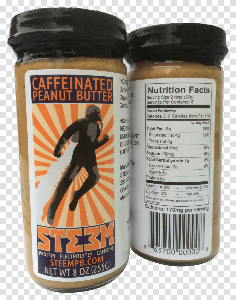 Steem Caffeinated Peanut Butter, Person, Label, Food Transparent Png