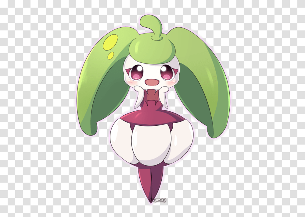 Steenee So Cute Pokmon Sun And Moon Know Your Meme Pink And Green Pokemon, Plant, Seed, Grain, Produce Transparent Png