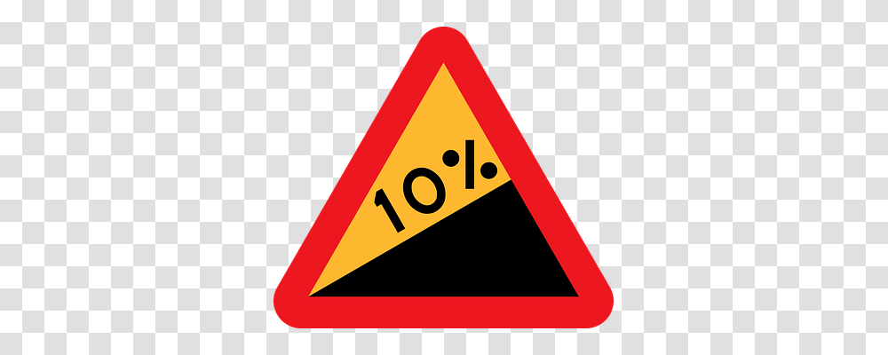 Steep Hill Upwards Transport, Triangle, Sign Transparent Png