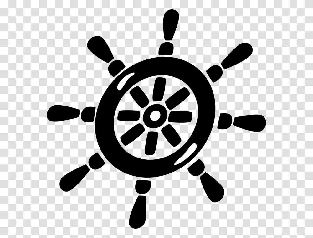 Steering Wheel Helm Steers To Sail Boat Wheel Svg, Moon, Astronomy, Outdoors, Nature Transparent Png