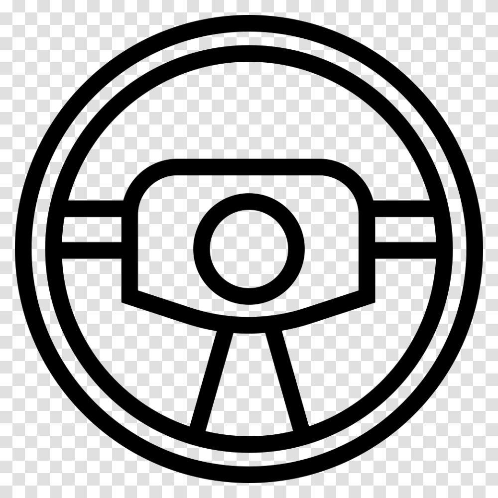 Steering Wheel Outline, Machine, Spoke, Alloy Wheel, Logo Transparent Png