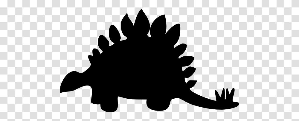 Stegosaurus Black Clip Art, Silhouette, Stencil, Hook Transparent Png