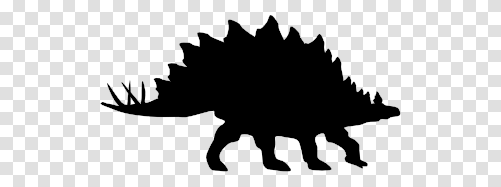 Stegosaurus Silhouette Clip Art, Leaf, Plant, Stencil Transparent Png