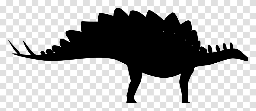 Stegosaurus Silhouette, Gray, World Of Warcraft Transparent Png