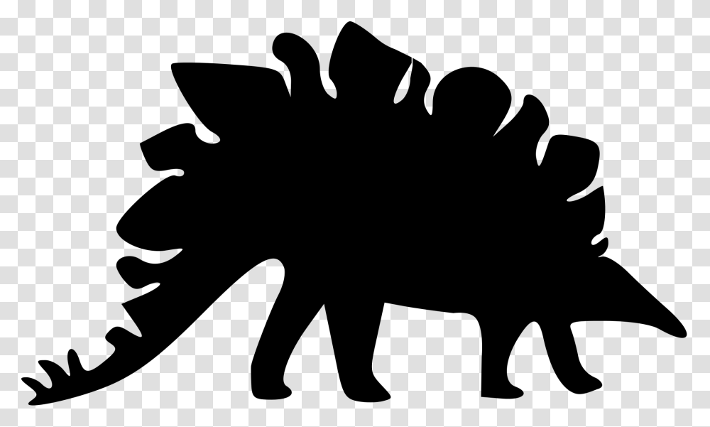 Stegosaurus Silhouette, Gray, World Of Warcraft Transparent Png