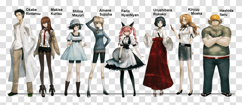 Steins Gate Characters Height, Person, Human, Toy, Doll Transparent Png