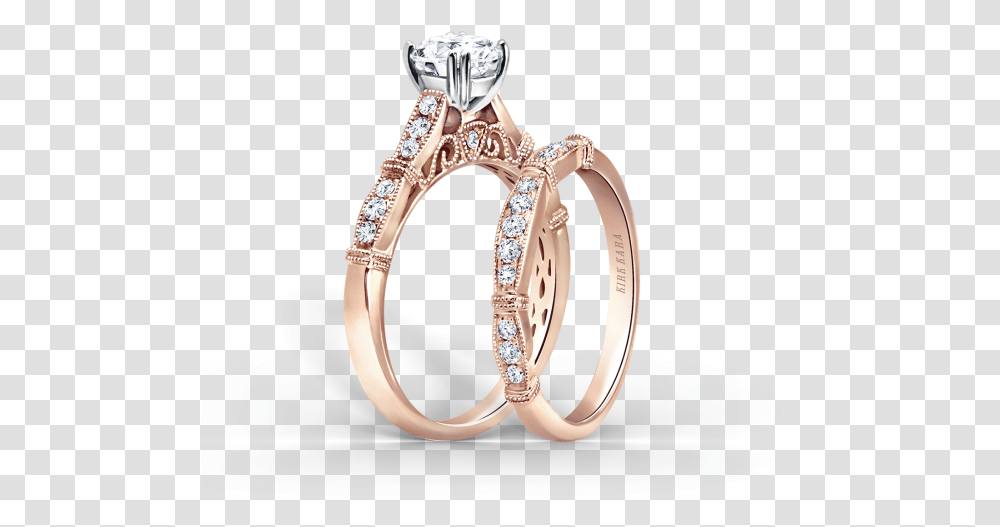 Stella 18k Rose Gold Engagement Ring Image 2 D Ring, Jewelry, Accessories, Accessory, Diamond Transparent Png