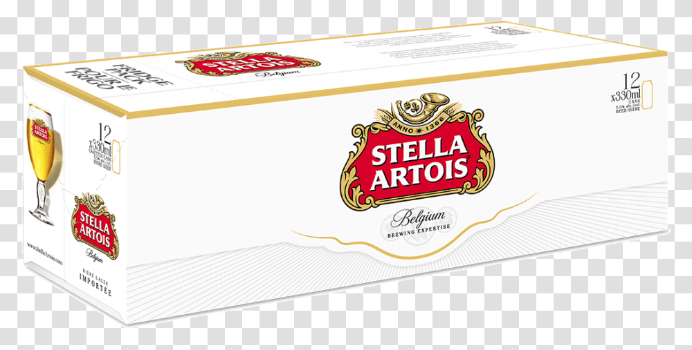 Stella Artois Lager 12 X 330 Ml Stella Artois Can Pack, Label, Paper, Food Transparent Png