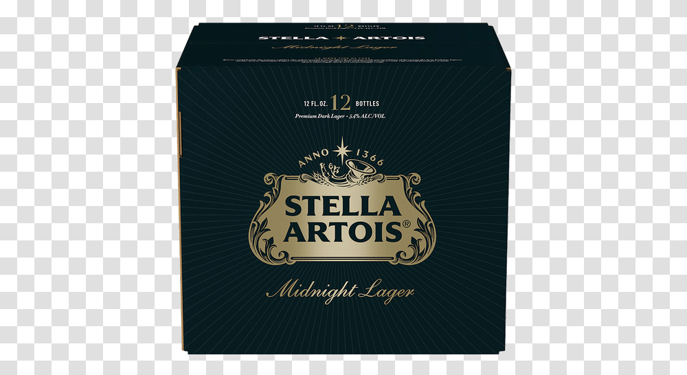 Stella Artois Midnight Lager Stella Artois, Text, Label, Alcohol, Beverage Transparent Png