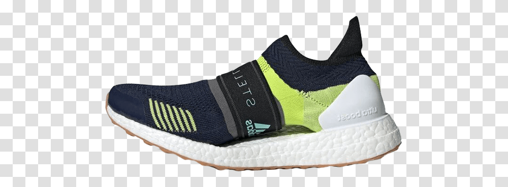 Stella Mccartney X Adidas Ultra Boost 3d Navy Volt Round Toe, Clothing, Apparel, Shoe, Footwear Transparent Png