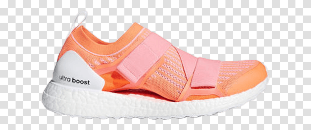 Stella Mccartney X Wmns Ultraboost 'orange Glow' Adidas Water Shoe, Clothing, Apparel, Footwear, Sneaker Transparent Png