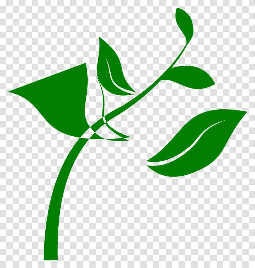 Stem Clipart Grow Plant Clip Art, Green, Leaf, Stencil Transparent Png