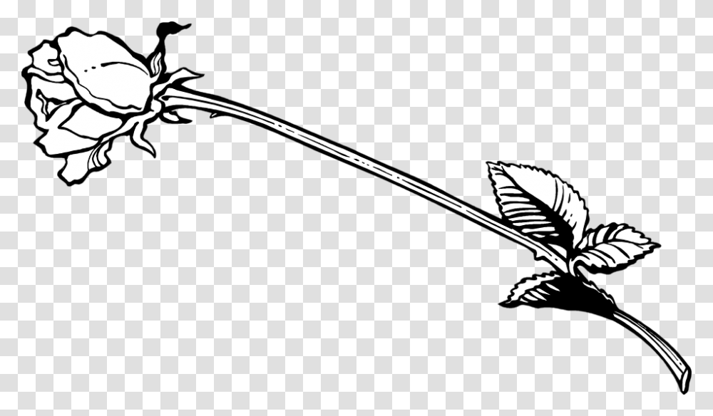 Stem Drawing Outline, Spear, Weapon, Weaponry Transparent Png