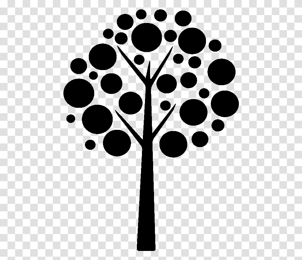 Stencil Abstract Art Silhouette Painting Tree Dots, Gray, World Of Warcraft Transparent Png