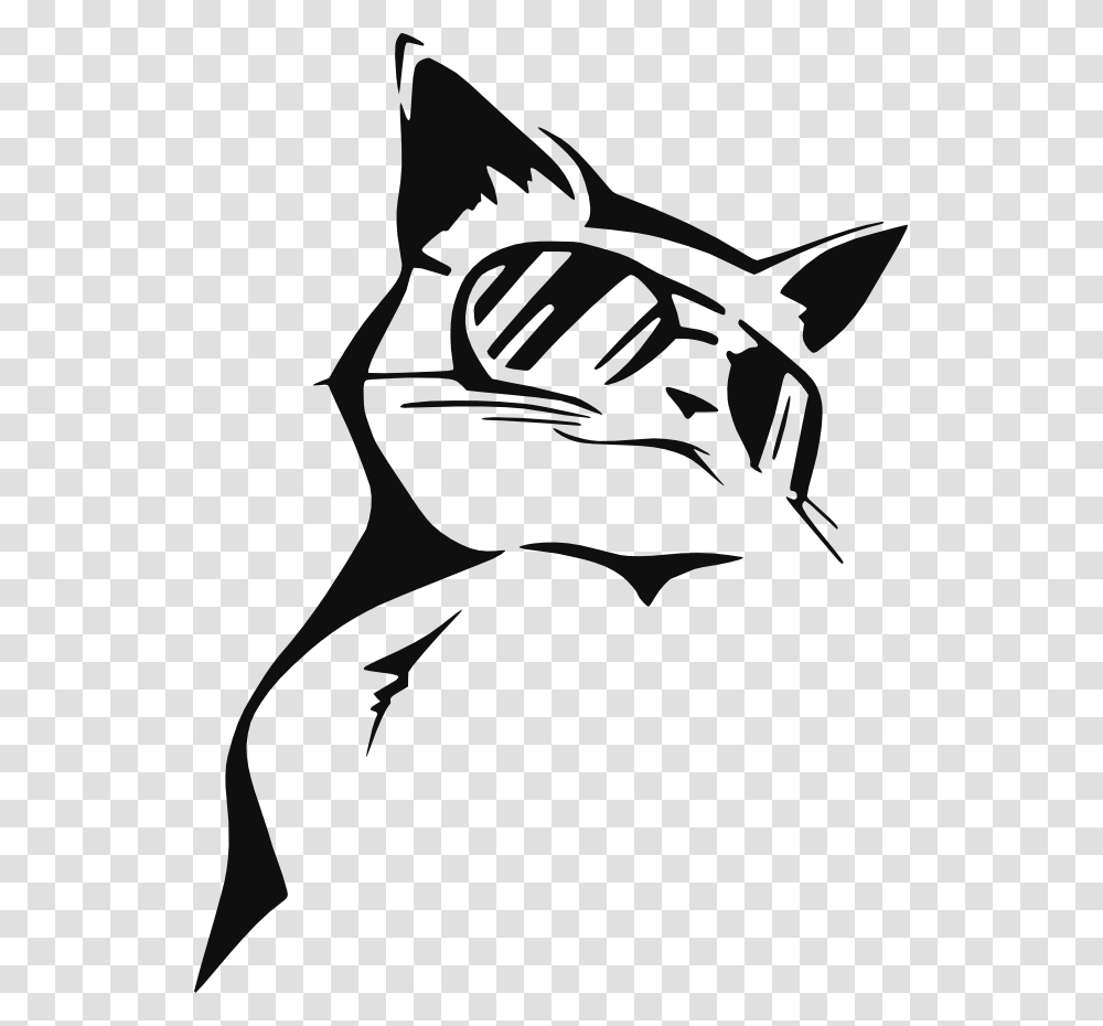 Stencil Coolcat Transparent Png