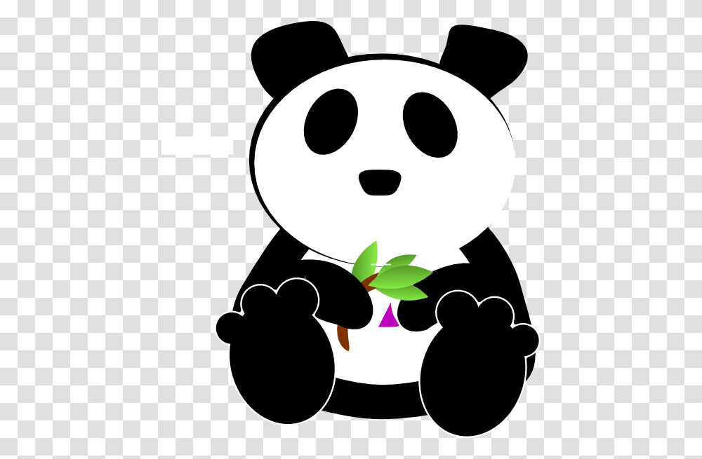 Stencil, Giant Panda, Bear, Wildlife Transparent Png