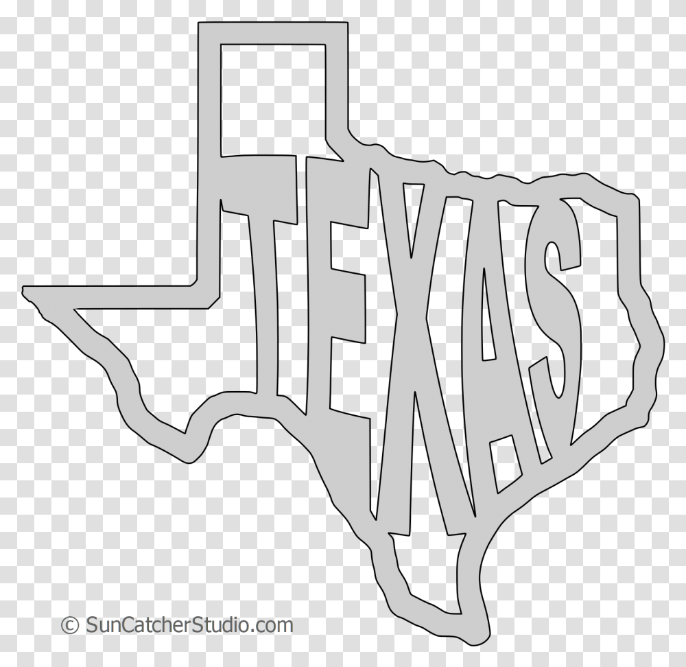 Stencil Texas Shape Template, Label Transparent Png