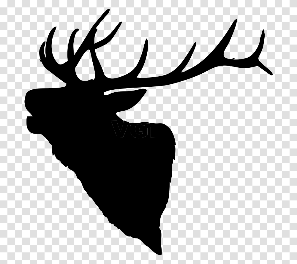 Stencils Elk Elk Silhouette, Antler, Person, Human, Leaf Transparent Png
