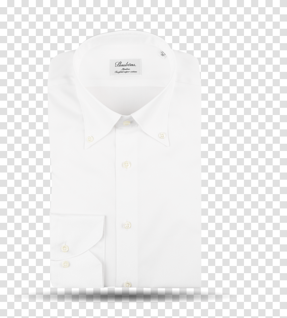 Stenstrms White Button Down Oxford Shirt, Apparel, Dress Shirt Transparent Png