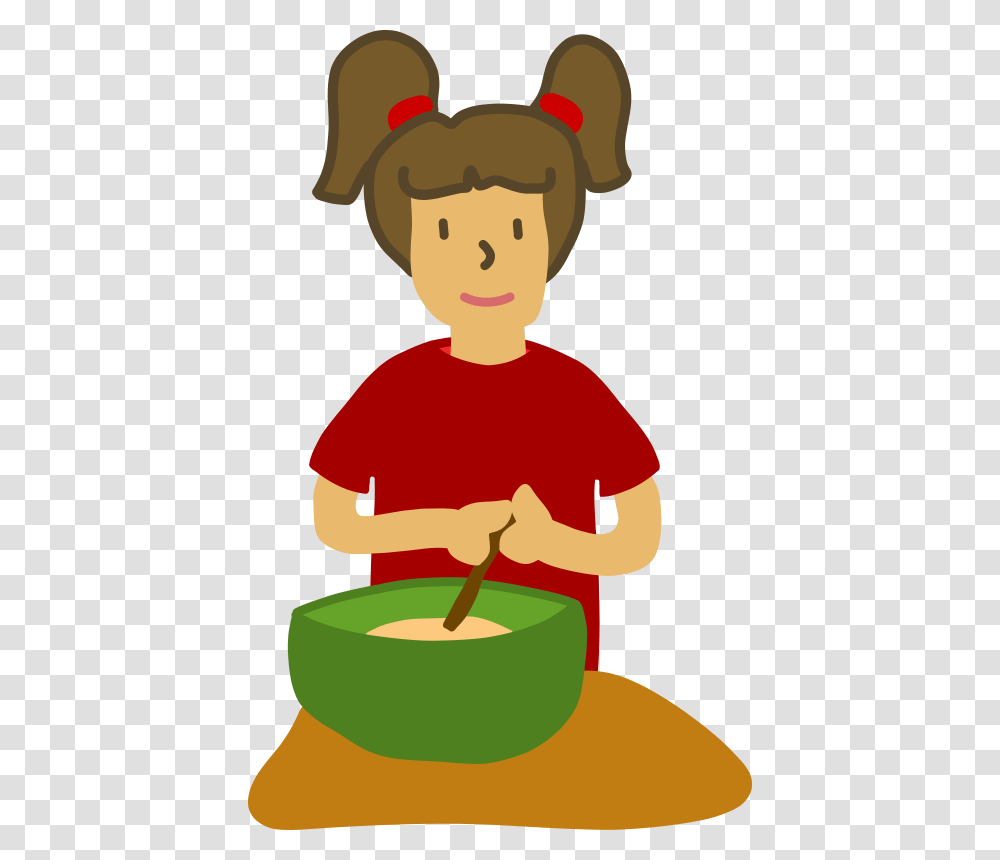 Step 2 Person Mixing Bowl Clipart, Food, Chef, Eating, Dish Transparent Png
