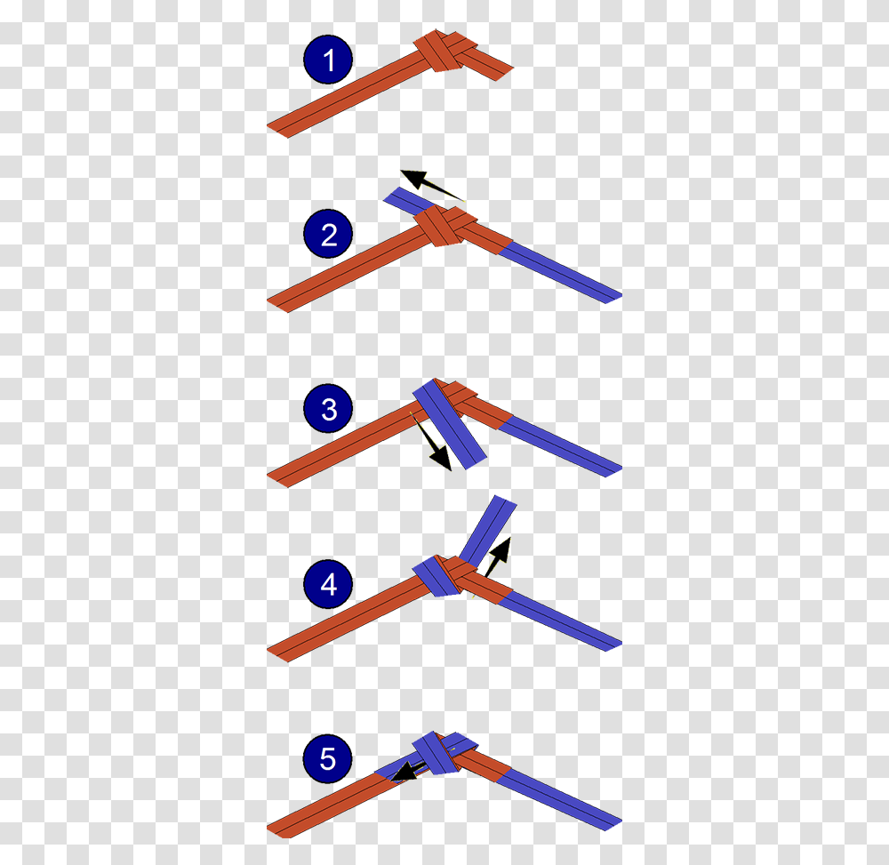 Step By Step Water Knot, Hanger Transparent Png