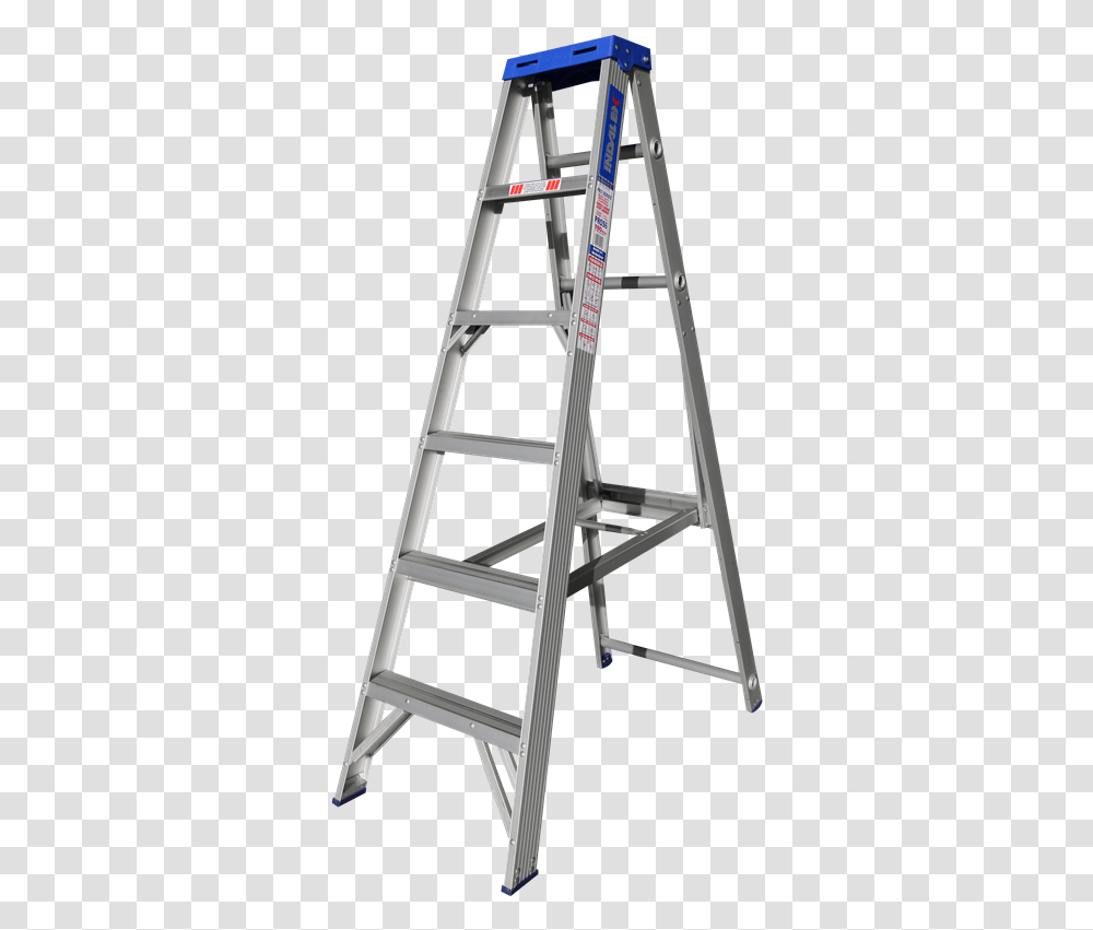 Step Ladder 9 Step Single Ladder, Furniture, Bar Stool, Construction, Chair Transparent Png