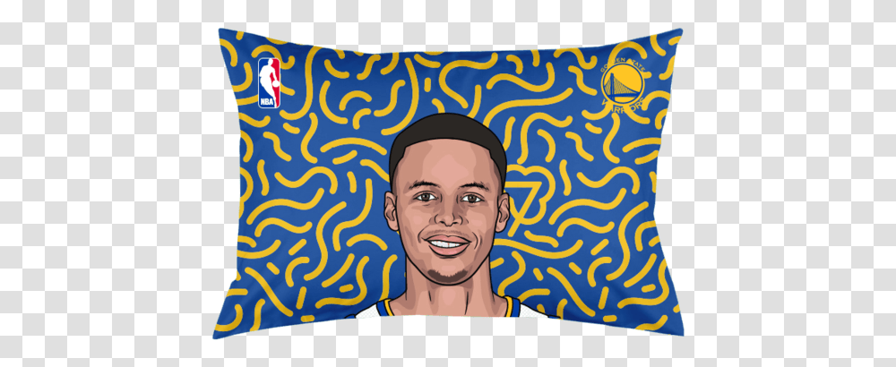 Steph Curry Pillow, Face, Person, Head, Pattern Transparent Png