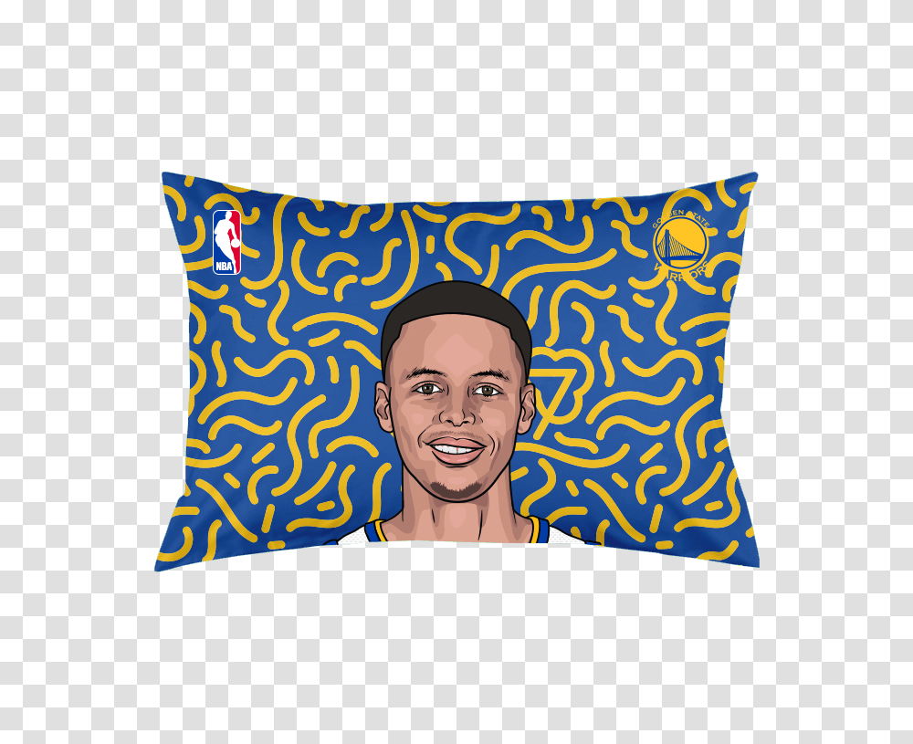 Stephen Curry Dedication Pillow Case, Cushion, Face, Person, Head Transparent Png