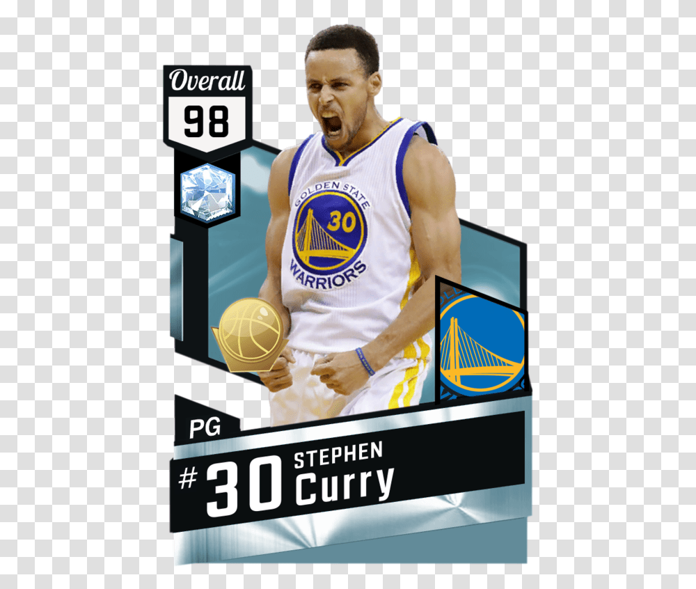 Stephen Curry Diamond Card, Person, Human, Advertisement, Poster Transparent Png