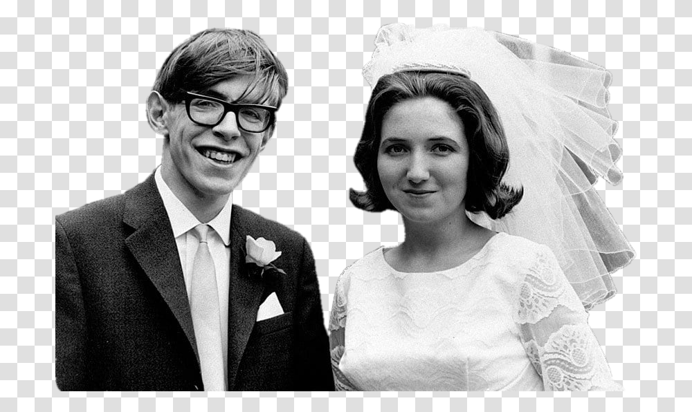 Stephen Hawking And His First Wife, Tie, Person, Suit Transparent Png
