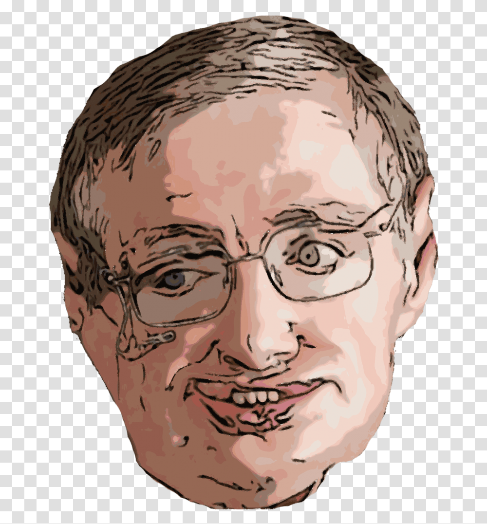 Stephen Hawking Face Stephen Hawking Face, Head, Person, Smile, Portrait Transparent Png