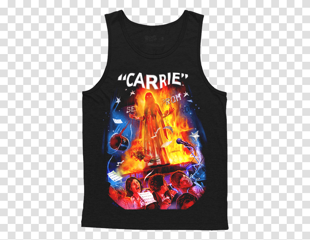 Stephen King Carrie T Shirt, Apparel, Tank Top, Person Transparent Png