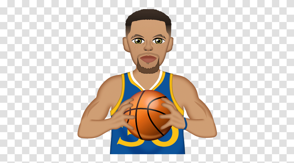 Stephmoji Stephencurry Sc30 Nba Pictures Stephen Curry Golden State Warriors Emoji, Person, Human, People, Sport Transparent Png