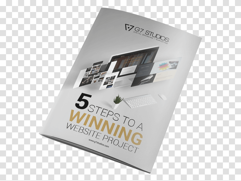 Steps To A Winning Website Project E Book Cover G7 Flyer, Advertisement, Poster, Paper, Brochure Transparent Png